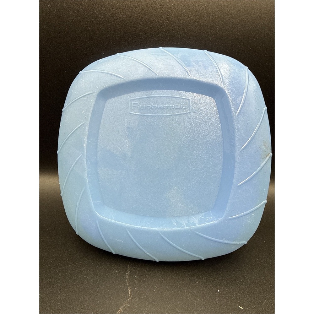 Vintage Rubbermaid Servin Saver Blue Replacement Lid #F Square EZ Top-Used 553P